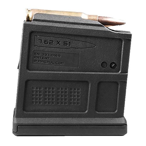 Die PMAG 5 7.62 AC bietet eine robuste Polymerkonstruktion, hohe Kapazität, einfache Identifikation und ist kompatibel mit AICS Short Action-Systemen.
