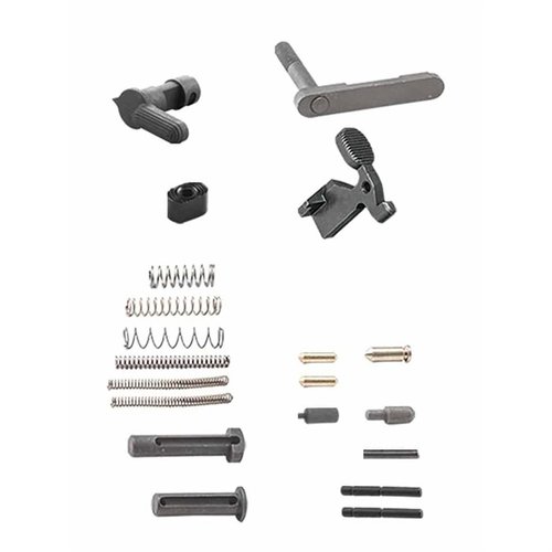 Mit dem Luth-AR LLRPK-BLDR Builder Kit hast du alle nötigen Teile für den AR-15 Lower Receiver, um dein Projekt ohne fehlende Kleinteile abzuschließen!