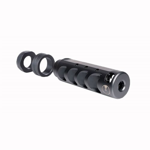 Der Ultradyne Apollo Max 6.5 Creedmoor Kompensator reduziert den Rückstoß, sorgt für schnelle Nachfolgeschüsse und passt auf 5/8-24 TPI Gewinde.