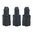 Original MAGPUL ASSIST für 9mm Luger H&K MP5-Magazin, schwarz, 3er-Pack