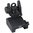 AR-15 klappbare verstellbare MCTAR-SPLP Hinterkimme, schwarz