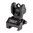 AR-15 umklappbares, verstellbares Hintervisier, schwarz