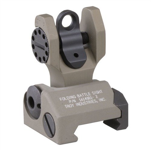 Die AR-15 Flip-Up Rear Sight bietet zuverlässige Backup-Zielhilfe, lässt sich einfach ausklappen und ist in der Höhe identisch mit den Werkseisen.