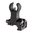 1,3" klappbares HK-Style Vordervisier, Aluminium, schwarz
