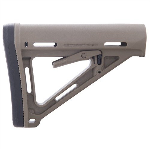 Der Magpul MOE Carbine Stock bietet eine leichte, robuste Konstruktion, schnellen Längenverstellmechanismus und erhöhten Komfort für eine verbesserte Schussstabilität.