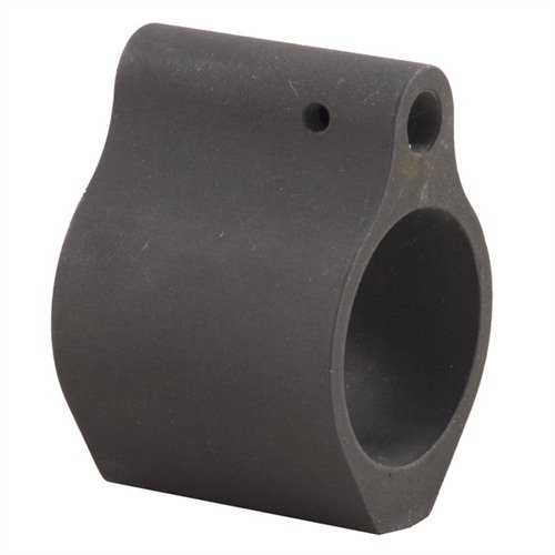 Der AR-15 Gasblock im Low Profile Design stört nicht bei verlängerten taktischen Vorderschäften, sorgt für zuverlässige Gasfunktion und wiegt nur 1,4 oz.