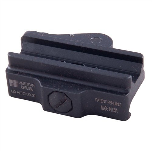 Die ACOG/MODULAR BASES bieten präzise Montagen aus 6061 T6 Aluminium, ideal für verschiedene ACOG Scopes und mit QD Auto Lock™ für sicheren Halt.