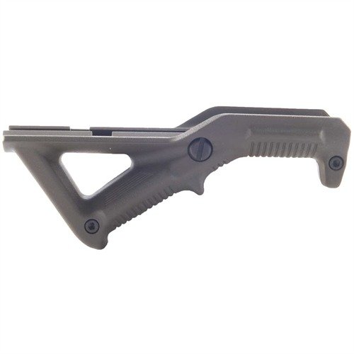 Der Magpul AFG1 Angled Fore Grip verbessert die Kontrolle und Zielgenauigkeit, minimiert Ermüdung und bietet eine ergonomische Handposition für präzise Schüsse.
