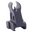 2" feste vordere Battle-Sight, Aluminium, schwarz