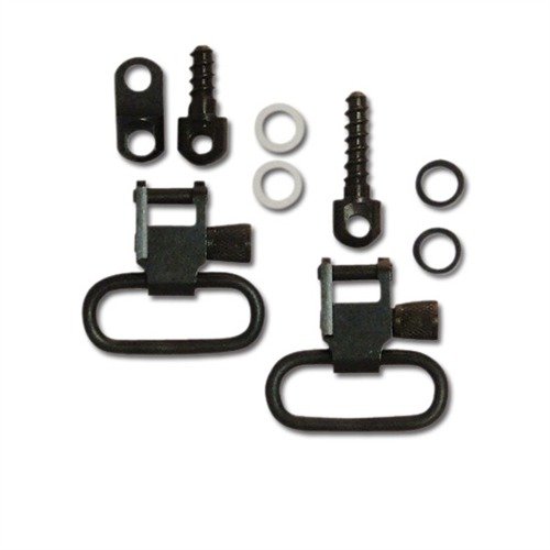 Das GTSW27 Swivel Set für Ruger Carbine bietet robuste Stahlkonstruktion, ergonomischen Daumen-Schraubverschluss und zwei sichere, verstellbare Schlaufen.