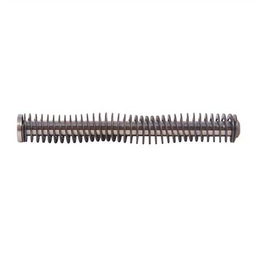 Der GUIDE ROD ASSEMBLY aus gehärtetem Edelstahl verhindert das Brechen und Verbiegen, verbessert die Zuverlässigkeit und Leistung deiner Glock.