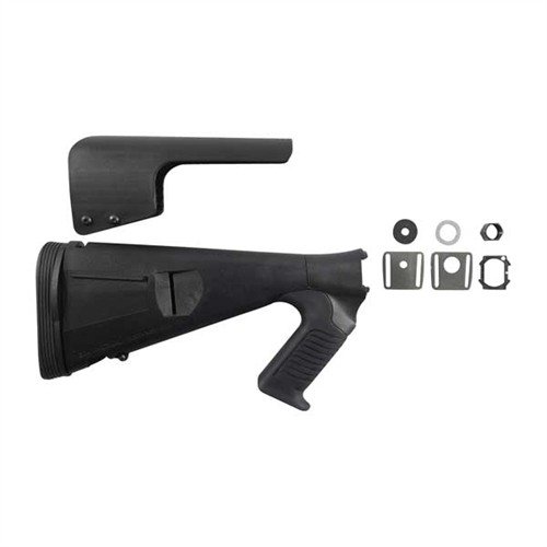Der URBINO Tactical Shotgun Buttstock bietet durch seinen kurzen 12½" (31,7 cm) Längenmaß, verstellbaren Wangenauflage und Stoßdämpfung optimalen Komfort und Kontrolle.