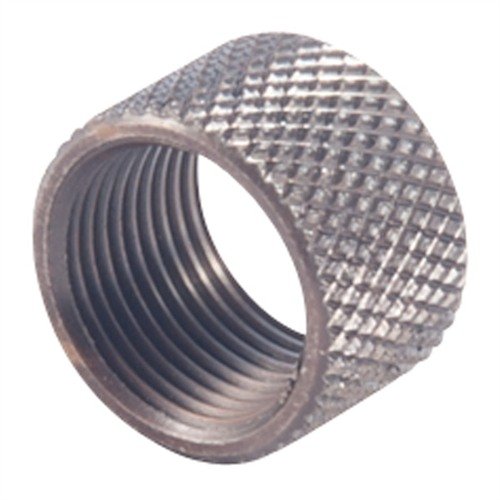 Schütze deinen threaded barrel mit dem LONE WOLF THREAD PROTECTOR aus 303 Edelstahl, knurling und schwarzer Oxidbeschichtung – perfekt für Lone Wolf und andere kompatible Gewinde!