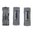 L-PLATE 5.56X45 Bodenplatte für USGI 30RD AR-15 Magazin, schwarz, 3er-Pack