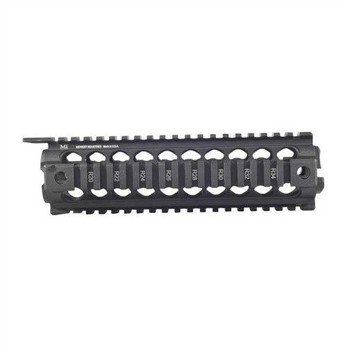 Das AR-15/M16 MID-LENGTH DROP IN HANDGUARD von MIDWEST INDUSTRIES bietet eine durchgehende Picatinny-Schiene, ist piston-kompatibel und hat 28 Montageslots.