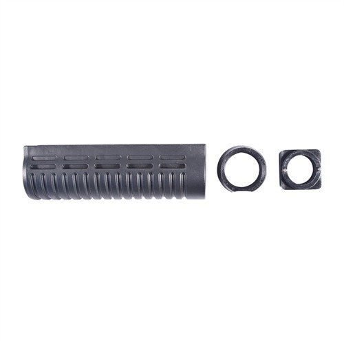 Rugged, schockfester Polymer-Forend für deine Remington oder Mossberg, mit tiefen Rillen für sicheren Halt und verbesserte Rückstoßkontrolle.