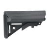 Der AR-15 Enhanced SOPMOD Stock bietet verbesserten Cheekweld, wasserdichte Aufbewahrung für Batterien und eine rutschfeste Gummischaftkappe für mehr Komfort.
