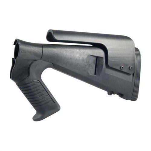 Der URBINO Tactical Shotgun Buttstock bietet Komfort und Manövrierfähigkeit mit Body Armor, plus eine verstellbare Wangenauflage und reduzierte Rückstoßwirkung.