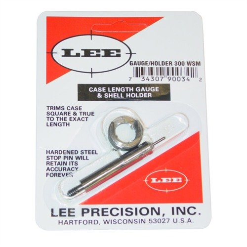 Der CASE LENGTH GAUGE von LEE PRECISION ermöglicht dir ein präzises Trimmen und das Anpassen des Fallrohrmündungs, einfach in der Anwendung mit Cutter und Lock Stud.
