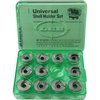 Der LEE Universal Shellholder Set ist vielseitig einsetzbar und passt auf die meisten Reloading Presses, ideal für präzises Nachladen. Nicht kompatibel mit Lee Auto Prime.