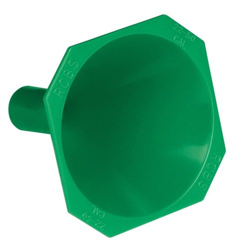 Der RCBS Powder Funnel für 22 bis 45 Kaliber verhindert mit seinem speziellen Drop Tube das Verschütten von Pulver, hat eine anti-statische Oberfläche und eine quadratische Lippe.