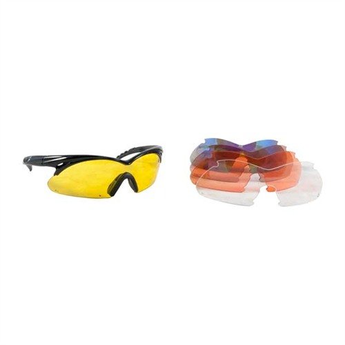 Die SHIFT™ Wechselglas-Schutzbrille bietet 5 austauschbare Linsen für jede Lichtbedingung, UV-Schutz und einen bequemen Sitz für den ganzen Tag.