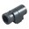 .350" Globe Tunnelkorn mit 12 Einsätzen, Stahl, schwarz