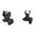 AR-15 Klapp-Frontvisier-Set HK-Style, schwarz
