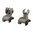 AR-15 Klapp-Frontvisier-Set im HK-Style Dark Earth