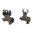 AR-15 Klapp-Frontvisier-Set im HK-Style Dark Earth