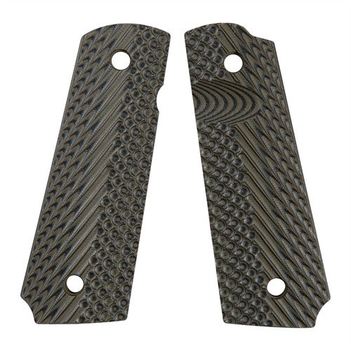 Die 1911 OPERATOR II G10 Griffe bieten extremen Halt und Kontrolle dank CNC-gefräster Textur, sind wetterfest und aus robustem G10-Fiberglas gefertigt.