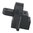 M4-Schaftadapter, schwarz, Aluminium