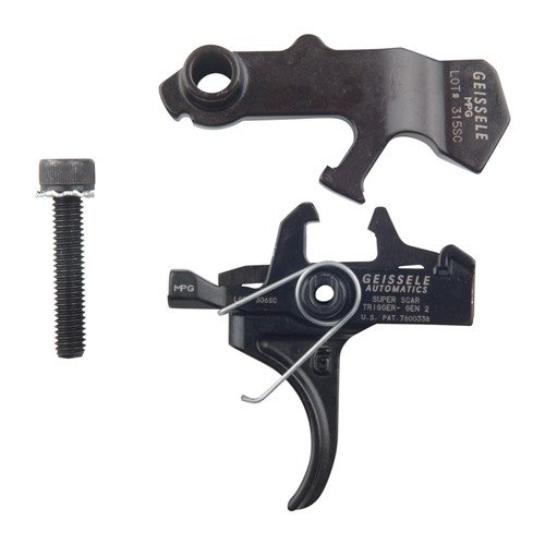 Der Geissele Super SCAR Trigger bietet eine zuverlässige, nicht verstellbare 2-Stufen-Abzug für FN SCAR mit einem Gesamtgewicht von 4,5 lbs, ideal für CQB.