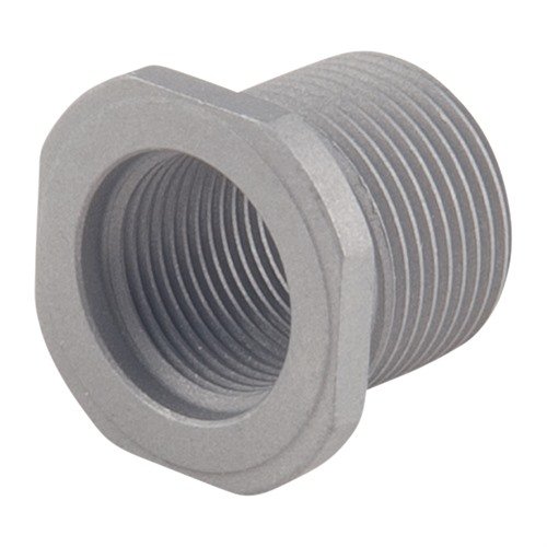 Der THREAD ADAPTER 1/2-28 zu 5/8-24 aus hochwertigem Edelstahl bietet perfekte Passgenauigkeit für Mündungsbremsen und Schalldämpfer mit hervorragender Korrosionsbeständigkeit.