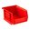 SINCLAIR INTERNATIONAL Stackable Bullet Bin, Small Red