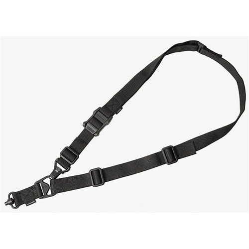 Der MS3 GEN2 Sling bietet schnelle Umstellung zwischen One-Point und Two-Point, ist leicht verstellbar und mit robustem QD Sling Swivel ausgestattet.