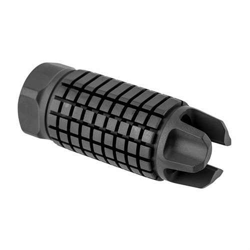 Der AR-15 AFAB Hybrid Muzzle Brake kombiniert die Vorteile eines Flash Hiders und Kompensators, reduziert Mündungsblitz und Staubsignatur für präzises Schießen.
