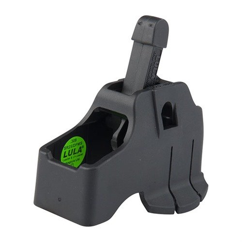 Mit dem SR25/DPMS LULA Loader & Unloader lädst du Magazine schnell und schonst deine Finger; langlebig, leicht und passt in deine Tasche.