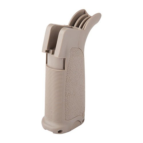Der AR-15 MOD-2 GUNFIGHTER GRIP bietet ergonomisches Design, robuste Polymer-Konstruktion, Stauraum für kleine Gegenstände und anpassbare Rückengurte für optimalen Komfort.