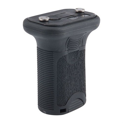 Der KEYMOD BCMGUNFIGHTER Short Vertical Grip bietet eine schnelle, werkzeuglose Montage, erhöht die Kontrolle und Mobilität und hat praktischen Stauraum.