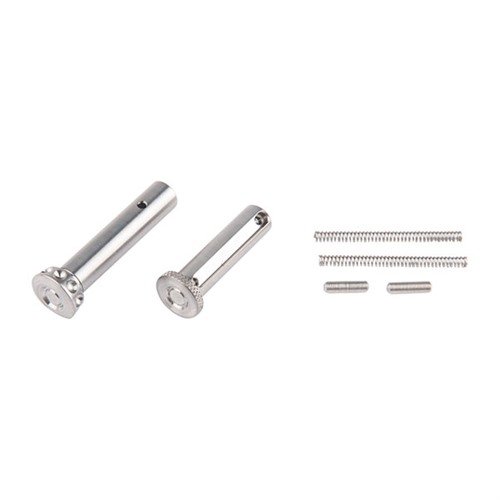 Die AR-15/M16 Enhanced Pin Sets aus Titan sind 50% leichter als Stahl, erleichtern den Zusammenbau und die Demontage und bieten durch ihre Textur besseren Halt.