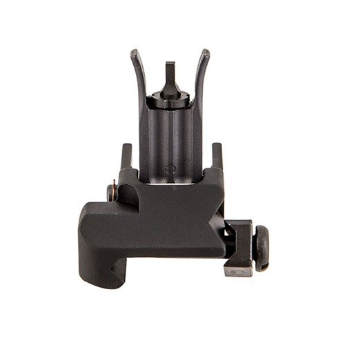 Der KAC M4 Flip-Up Front Sight ist robust, passt auf Picatinny Rails und bietet eine niedrige Profilhöhe, ideal als Backup-Sicht für dein Gewehr.