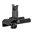 1,65" umklappbares M4-Frontvisier, Stahl, schwarz