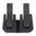 Taschenlampenhalterung V-Block & Ringe, schwarz