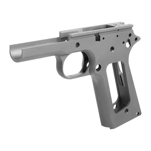 Der 1911 CLASSIC GOVERNMENT FRAME CS von CASPIAN bietet moderne Metallurgie und originale Konturen für den perfekten Neuanfang deiner 1911. Gunsmith-Fitting erforderlich.