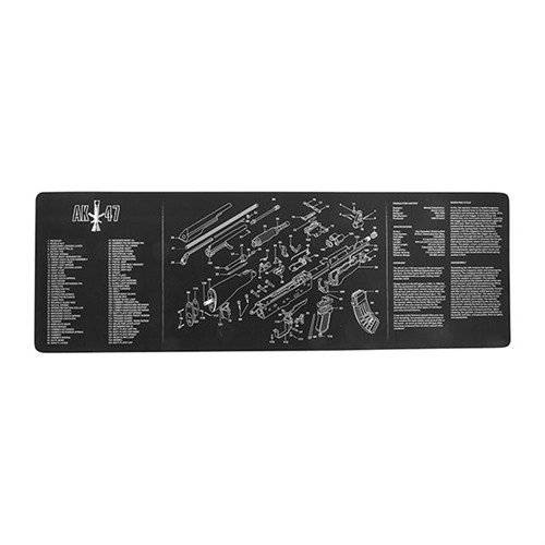 Das TEKMAT Long Gun Cleaning Mat schützt deine Waffe während der Reinigung, hat ein detailliertes Diagramm und ist leicht zu reinigen.