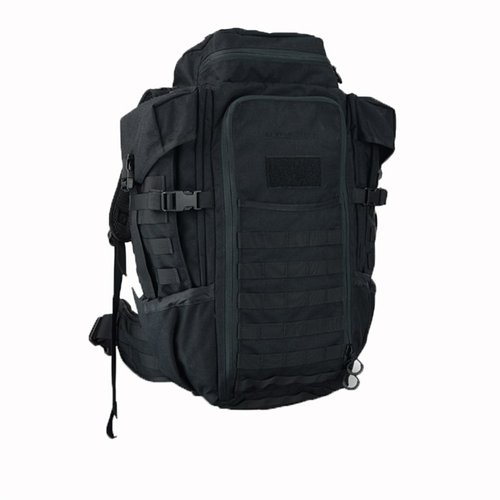 Der Eberlestock Halftrack Pack bietet 2.150 cubic-inches Stauraum, 6 Liter Wasser, MOLLE-kompatible Riemen und ist bequem für Outdoor-Aktivitäten.