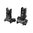 MBUS PRO Flip‑Up‑Visier‑Set LR, verstellbar, für AR‑15, schwarz