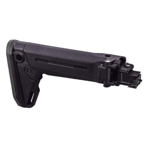 Der Magpul Zhukov-S Stock ist ein faltbarer, teleskopierbarer Schaft für die AK-47/74 mit QD Sling-Mounts, modularem Cheek Riser und Gummischulterpolster.