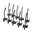 Slatwall-Waffenhalter, 10er-Pack